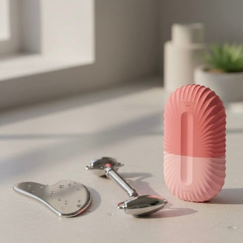 Trousse Essentielle 3-en-1 pour Soin du Visage en Acier Inoxydable : Votre Routine Beauté